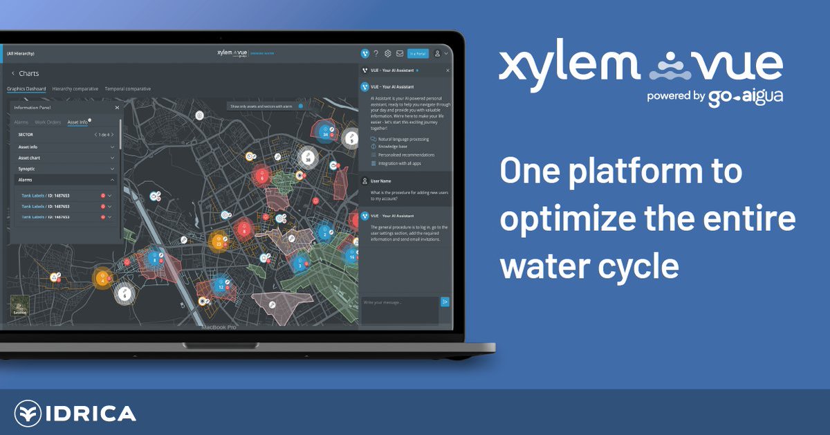 💻 Our platform, built for utilities, by utilities, brings together process and infrastructure information in a unique three-layer model: our Smart Water Engine, which collects, processes and standardizes data to provide specific solutions, and a central BI dashboard for