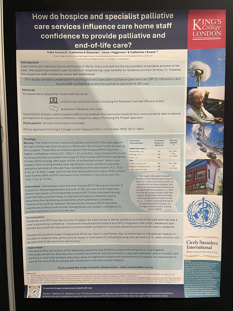 Come and see my poster at #HospiceUKConf