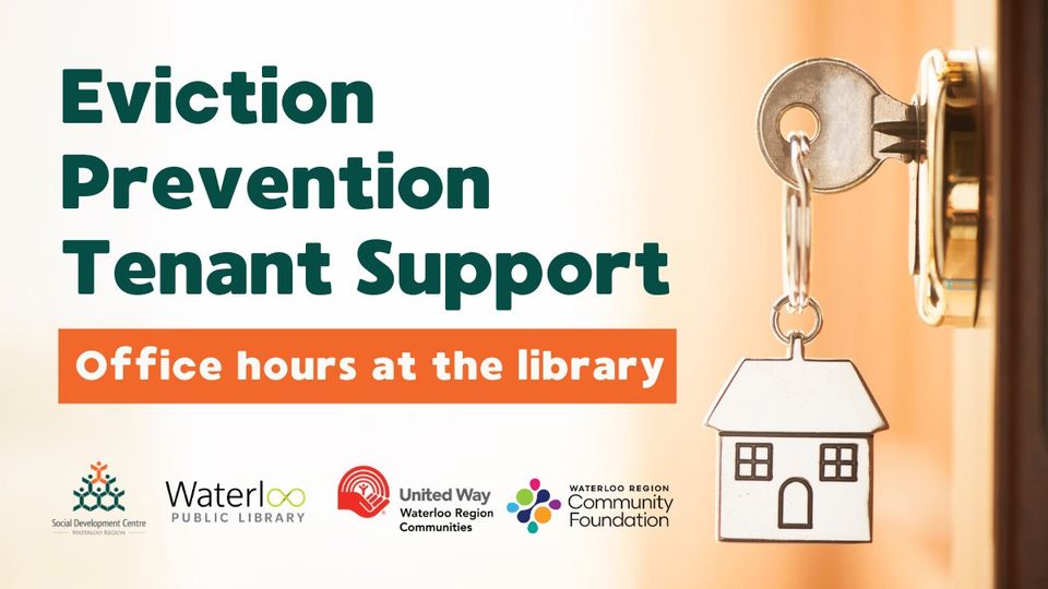 Social Development Centre Waterloo Region (@sdcwr) on Twitter photo An <a href="/sdc_epwr/">SDC Eviction Prevention Waterloo Region</a> x <a href="/WaterlooLibrary/">Waterloo Public Library</a> collaboration: drop-in support with a member of our Eviction Prevention team is once again available Wednesday evenings (6-8pm) at the Main Library in Waterloo! 🤝🏡👐
tinyurl.com/2m9kcsnc An <a href="/sdc_epwr/">SDC Eviction Prevention Waterloo Region</a> x <a href="/WaterlooLibrary/">Waterloo Public Library</a> collaboration: drop-in support with a member of our Eviction Prevention team is once again available Wednesday evenings (6-8pm) at the Main Library in Waterloo! 🤝🏡👐
tinyurl.com/2m9kcsnc