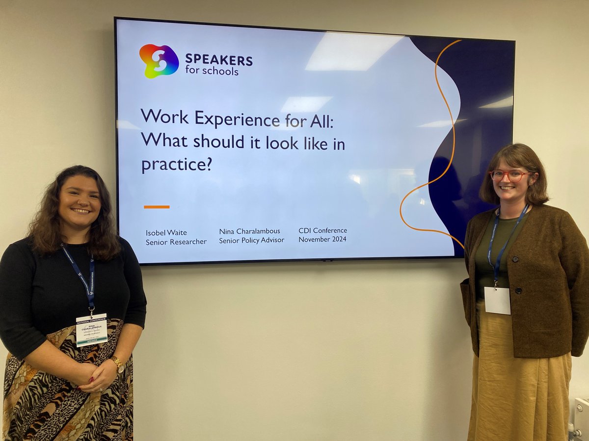 Nina Charalambous (@ninachara16) on Twitter photo Great engagement today at <a href="/theCDI/">The CDI</a> conference in our workshop on what the Government's universal work experience roll-out should look like in policy and practice with my <a href="/speakrs4schools/">Speakers for Schools</a> colleague <a href="/isobelhwaite/">Isobel Waite</a> #CDICONF2024 Great engagement today at <a href="/theCDI/">The CDI</a> conference in our workshop on what the Government's universal work experience roll-out should look like in policy and practice with my <a href="/speakrs4schools/">Speakers for Schools</a> colleague <a href="/isobelhwaite/">Isobel Waite</a> #CDICONF2024