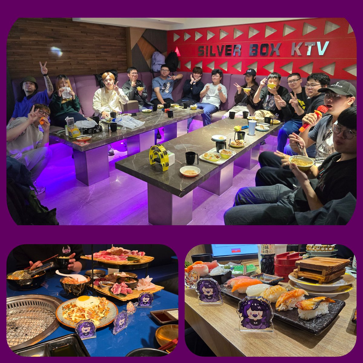 上周歐羅拉粉絲一起粗去丸🎤🕺
原本以為當社畜後
就很難認識朋友了
是歐羅啦 是捏嚕
命中注定讓我們聚在一起🤗
真的蠻感動的😘
一路上到現在也三年的時光
我想我們會繼續走下去吧
希望每年至少一次聚會
述說當年的愛、恨與感動

最喜歡大家了💜💜

ps.這次聚會很棒，美中不足就是登哥，下次歡迎來玩捏