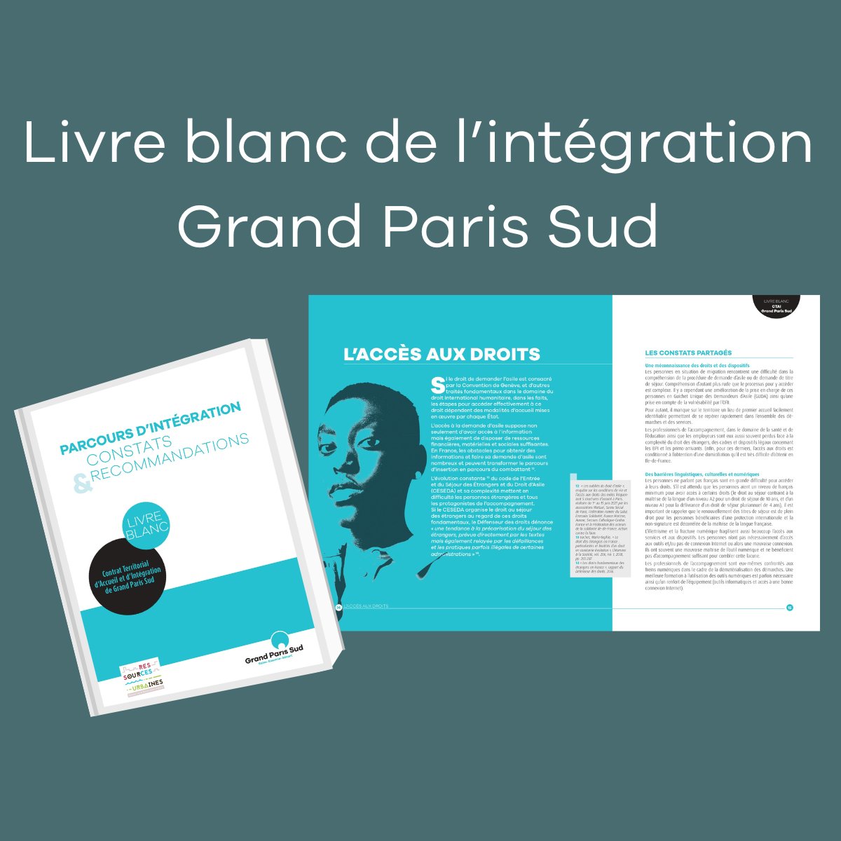 Le livre blanc de l'intégration de Grand Paris Sud sera présenté ce vendredi au <a href="/Palaisptedoree/">Palais de la Porte Dorée</a>  de l'immigration🤝 Pour vous inscrire à la restitution officielle de ce livre blanc 👉forms.office.com/Pages/Response…