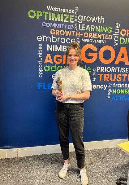 Congratulations to our latest GOAT Award winner Elin Mathers!
Elin has produced some fantastic results for clients, and has also demonstrated how she is Growth-Orientated and Trustworthy; going above and beyond to support other teams wherever she can👏