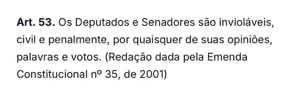 A Constituição, no art. 53, é claríssima: o parlamentar é inviolável por quaisquer opiniões, palavras e votos. Indiciaram o  <a href="/marcelvanhattem/">Marcel van Hattem</a> por denunciar alguém na tribuna da <a href="/camaradeputados/">Câmara dos Deputados</a>. Constituição e liberdade de expressão não estão valendo nem no Congresso?