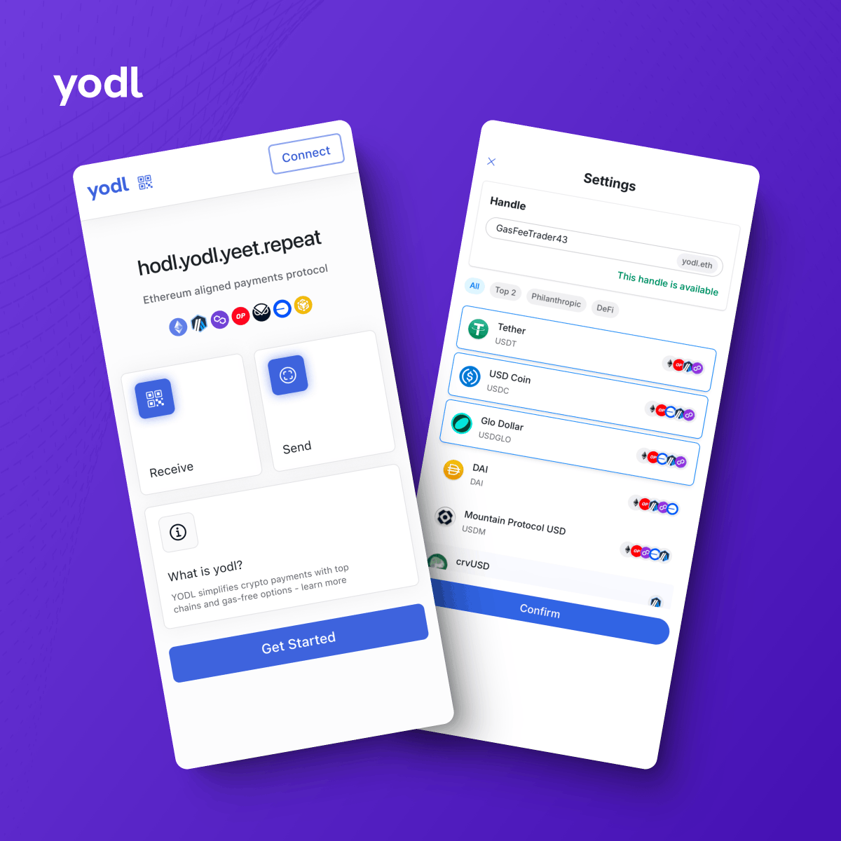 yodlpay's tweet photo. Yodl Go Debuts at Devcon

We launched Yodl Go (Beta) at Devcon Bangkok, introducing 150+ new users to simpler onchain payments.

Yodl Go is a mobile-first onchain payments dapp that works in your browser or as a PWA.

Abstracting away chains, tokens and currencies—Just scan and pay, Yodl Go handles the rest.

It’s in beta, and we’re excited for you to try it.

Here’s how Yodl Go is redefining crypto payments 👇