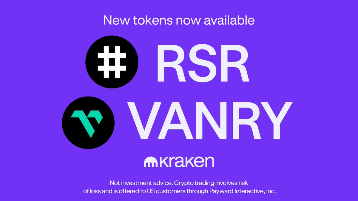 Super excited to see $RSR listed on Kraken! However: looks like this is  just for non-US users. With US crypto-friendliness on the horizon, my  personal take is that US listings for $RSR