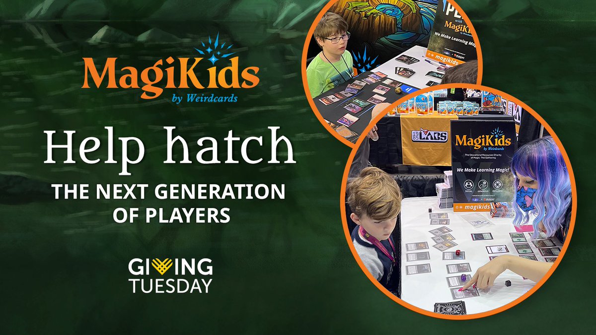 DragonShield_'s tweet image. Dragons may have big hearts, but so do the amazing folks at MagiKids, helping kids build social skills through card games! 💛

From Nov 29 - Dec 3, for every pack of sleeves you buy, we’ll donate a pack to MagiKids. Join us in supporting this great cause! 📷