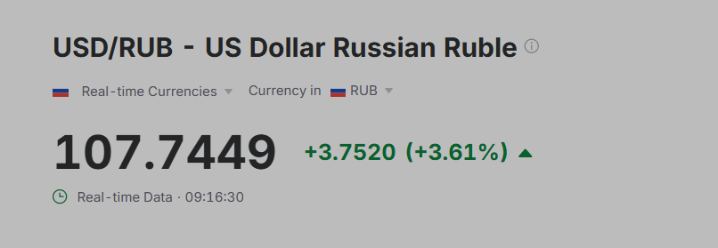 PStyle0ne1's tweet photo. What ruble (or rubble) doing? https://t.co/rf6POqPRWX