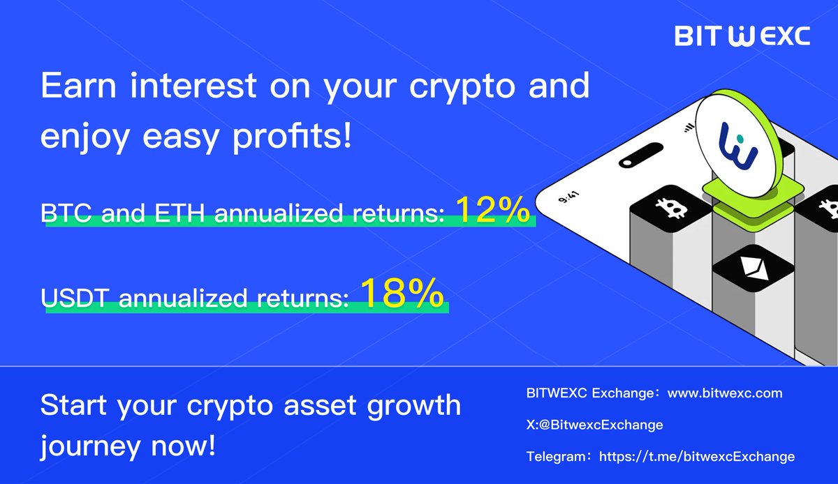 ✨ Maximize your crypto potential with BITWEXC! ✨
🌟 BTC &amp; ETH Annualized Returns: 12%
🌟 USDT Annualized Returns: 18%

💰 Unlock effortless growth with secure and reliable investment options. Your assets deserve more—let us make it happen!

👉 Join the revolution today: