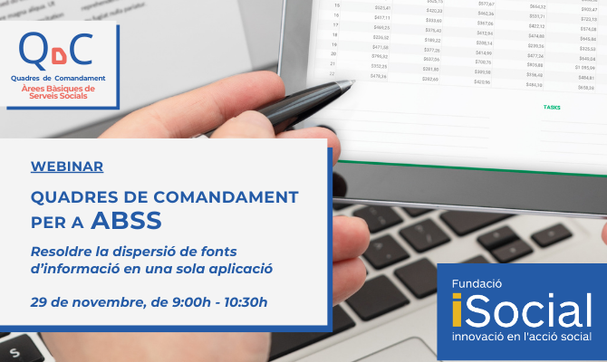 📢 WEBINAR | Presentació dels nous Quadres de Comandament per a Àrees Bàsiques de Serveis Socials!

📅 29 de novembre | 9:00-10:30 h

💡 Les 18 #ABSS que participen en el projecte DigitaliSSB ja compten amb els seus #QuadresDeComandament. Coneix-los!

🔗 t.ly/i7uy1