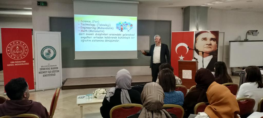 ScientixTurkiye's tweet photo. Din Öğretimi Genel Müdürlügü tarafından gerçekleştirilen STEM Eğitici Eğitimi kursu, 26-30 Kasım 2024, bugün İstanbul Zübeyde Hanım Ögretmenevinde başladı.
@meb_dinogretimi
@mebyegitek
@dogm_arge
#prodemi https://t.co/6tFu4brmsk