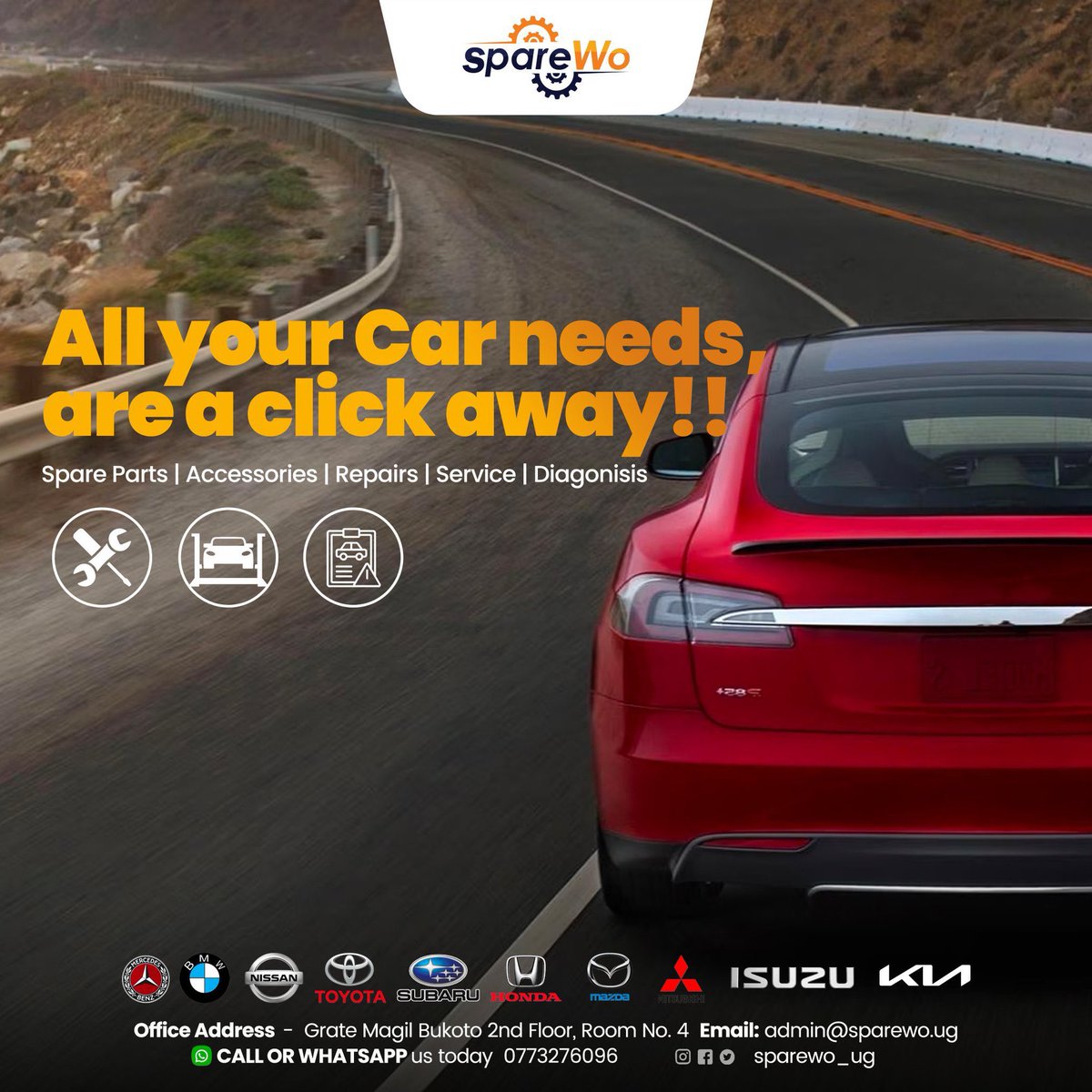 sparewo_ug's tweet photo. Goodbye wobbly suspension, hello smooth cruising! 🚘✨
Got a car problem that’s got you dancing? Let us handle it. Book your appointment today at https://t.co/OJXdUVNInH and feel the difference!
#Sparewo #CarCare #SmoothRide #TheAutoHub https://t.co/k0wVroyRkw