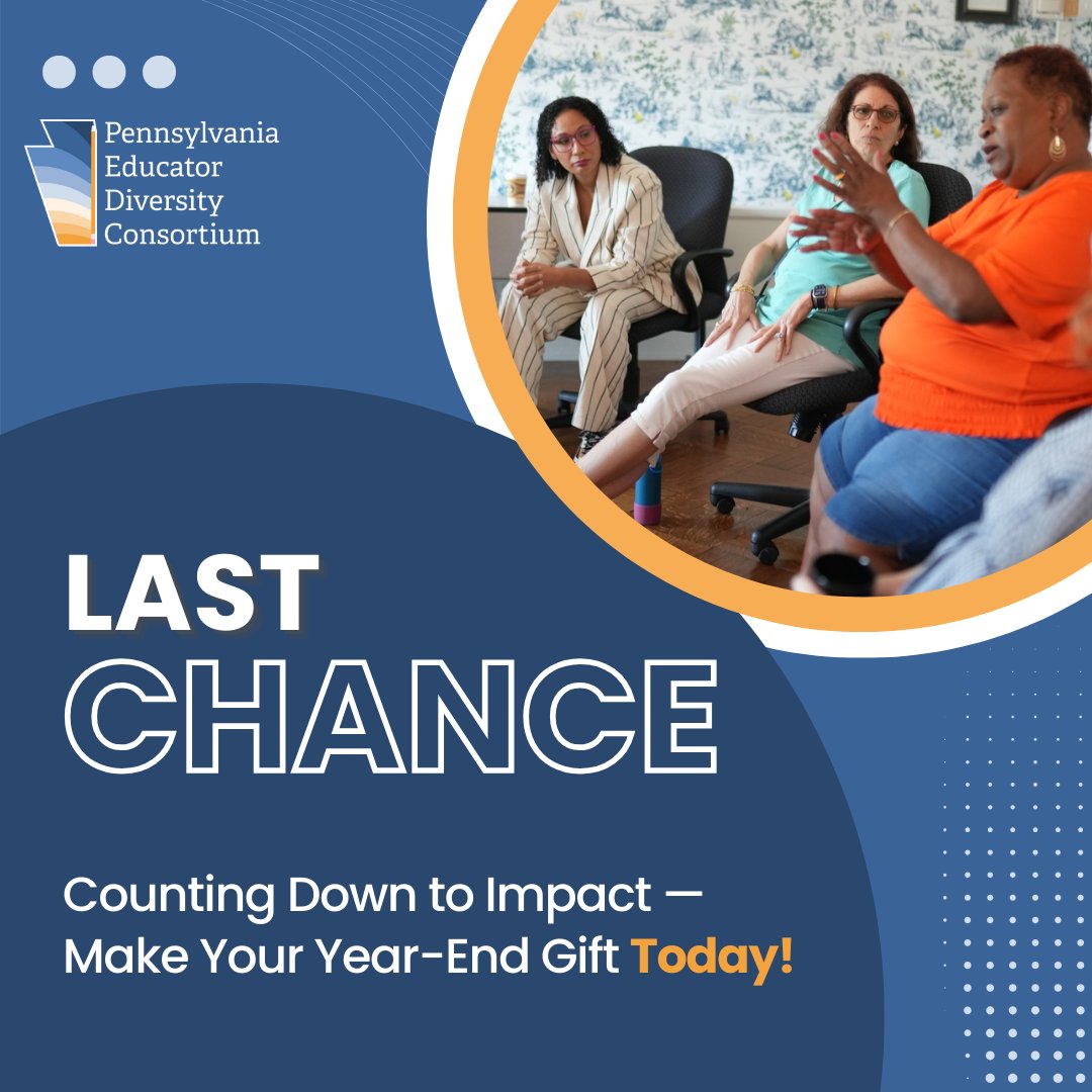 2024 is almost over, but there’s still time to make a difference! Your donation will help us continue our work to ensure every student benefits from equitable and culturally relevant education policies. 💡Make your tax-deductible donation today!

🔗 givebutter.com/PEDC