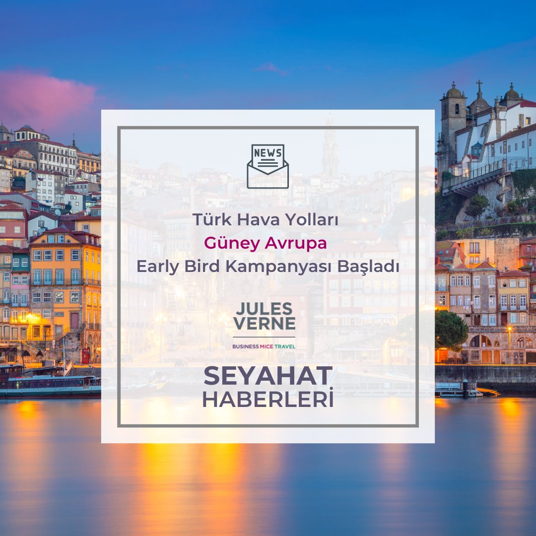✈️ @turkishairlines Güney Avrupa Early Bird Kampanyası Başladı!

Türk Hava Yolları’nın sınırlı süreli Early Bird kampanyası kapsamında, Güney Avrupa’nın en gözde şehirlerine sadece 129 USD’den başlayan fiyatlarla uçma fırsatı sizi bekliyor. 🌍

l8r.it/LrCC