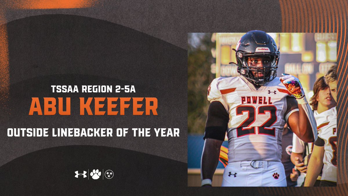 Congratulations <a href="/AbuKeefer22/">Samuel Abu Keefer</a> on being named the 2024 TSSAA Region 2-5A Outside Linebacker of the Year! #welcomeToTheJungle