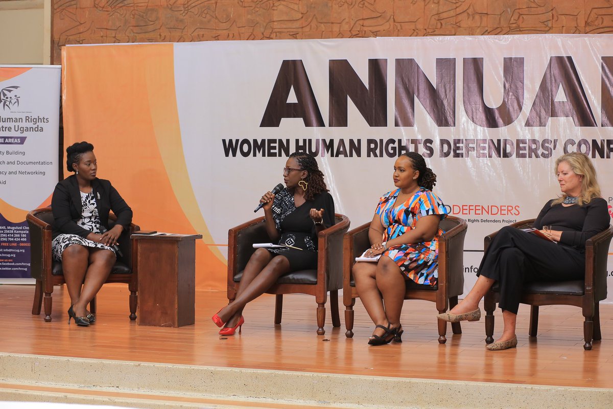 HRCUG's tweet photo. On the sidelines of the #WHRDsConference24 , @mildredtuhaise moderated a panel discussion on “Entrepreneurship and Innovation: Promoting entrepreneurship and innovation among Ugandan women as a pathway to economic empowerment, job creation and poverty reduction.”
#WHRDsConference24