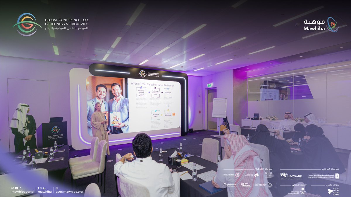 mawhiba's tweet photo. Highlights from the workshops at #Mawhiba_GCGC , where ideas are born, and innovative solutions are crafted.
#BeyondCreativeMinds https://t.co/epONQXZoRg