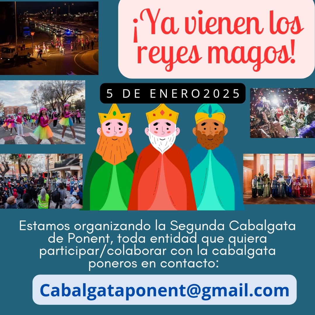 AV Campclar (@avcampclar) on Twitter photo 🚨🚨🚨 Veïnat/pimes/negocis/entitats si voleu col•laborar en la 2ª cavalcada de Reis envieu-nos correu a📨cabalgataponent@gmail.com #femtarragona #fembarri #somcampclar #somponent 🚨🚨🚨 Veïnat/pimes/negocis/entitats si voleu col•laborar en la 2ª cavalcada de Reis envieu-nos correu a📨cabalgataponent@gmail.com #femtarragona #fembarri #somcampclar #somponent