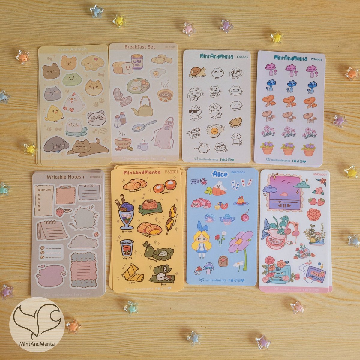 MintAndManta's tweet photo. Finally more stickersheets for our journaling buddies! We've added more stickersheets for your journaling needs! 

#journalingstickers #bujoStickers #plannerstickers https://t.co/Gks2HiV7VF