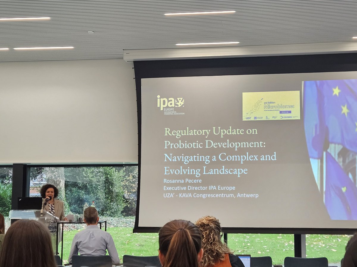 Rosanna Pecere, Executive Director at IPA Europe, discussing “IPAEurope:2024 #Regulatory Update on #Probiotic Development: Navigating a Complex and Evolving Landscape”.
