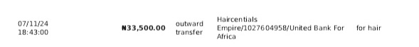 TemitopeOduna16's tweet photo. @haircentials @WendyEnendu 
@haircentials you are a thief and a scam , refund my money, if you don't want God to punish you and your entire Generation @haircentials you have the mind to tell me via phone call that I'm disturbing you with calls Ehn. https://t.co/uu6gasEBtH