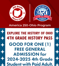 tccsapd's tweet image. Free 4th gr. History Pass for Ohio Museums! Visit the list of museums across the state and print a pass for your 4th grader now.america250-ohio.org/fourth-grade-p… #america250 @OHEducation @Wooster_TRT @BenSpieldenner @mapletonproud @TriwaySchools @NW_Schools @NorwayneLocal @westholmeslocal