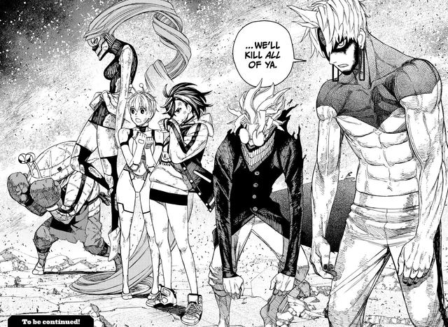 Red__JT's tweet photo. A Thread of #UndeadUnluck Characters Vs #DanDaDan characters. Please note this isn't a thread trying to start wars between the two fandoms. I just thought it would be fun to see what people would think. Also, if you haven't read UU or DDD please give them a read! https://t.co/I7UsQBPCuZ