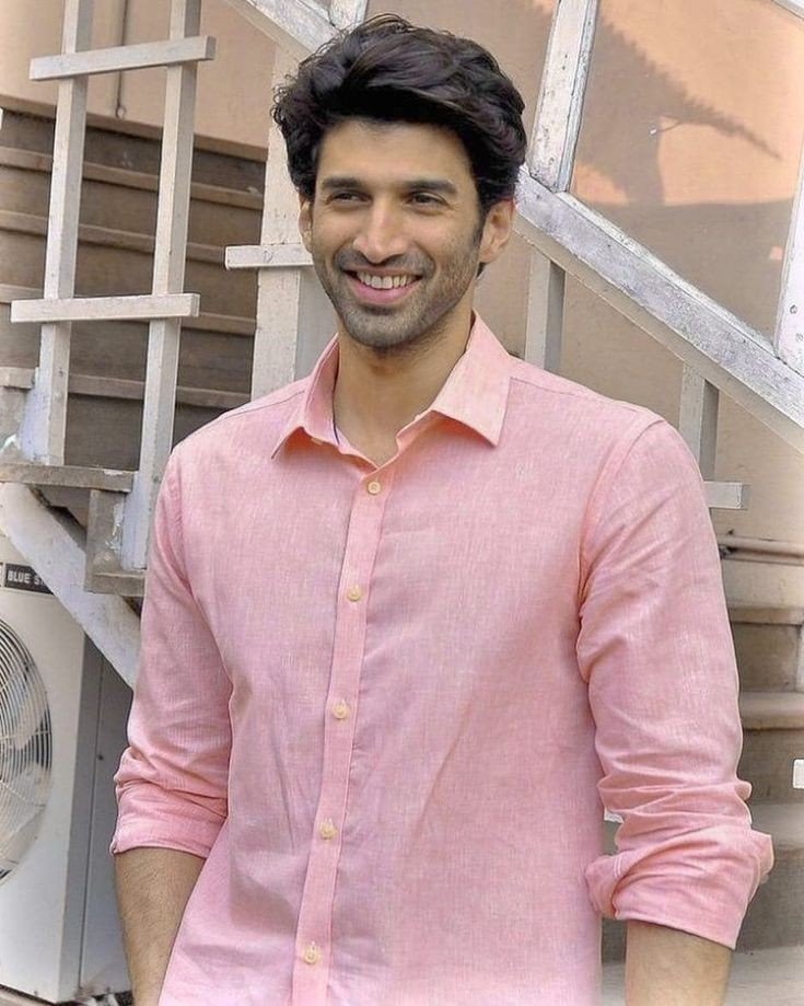 hear me out, something about guys wearing this shade of pink shirt
