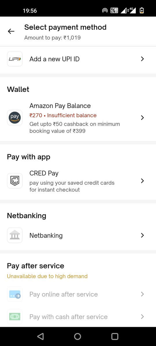 marketerstale's tweet photo. @UC_Assist pay on delivery missing. Can u help me book a service with pay on delivery? https://t.co/igEAYSXQqA