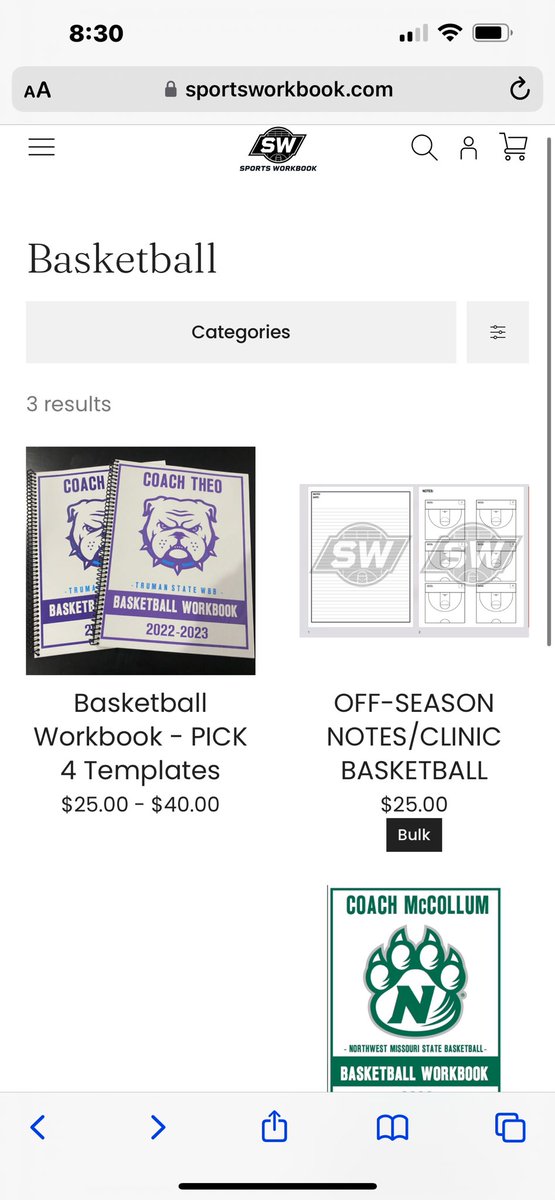 Coaches if you are looking for something clean and easy for your season - give <a href="/sports_workbook/">Sports Workbook, LLC</a> a look. For coaches, by coaches! They do good work.  Custom options available as well.