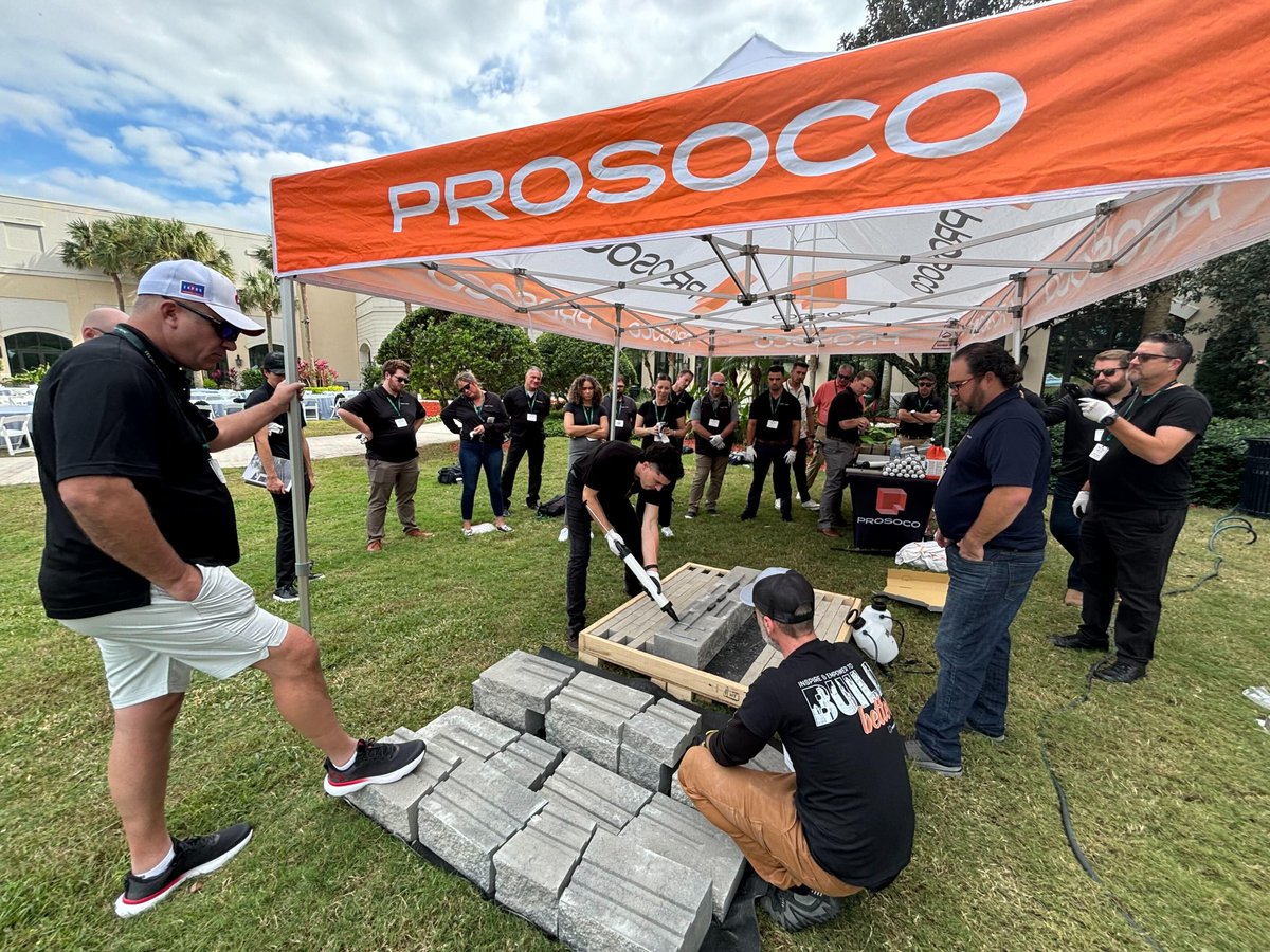 PROSOCO's tweet image. We loved spending last week with our friends at Techo-Bloc and their distributors. The opportunity train on masonry cleaning and protecting best practices and engage with this group was tremendous.
#PROSOCO #TechoBloc #LandscapeCleaning #LandscapeConstruction #Hardscape #Outdoor