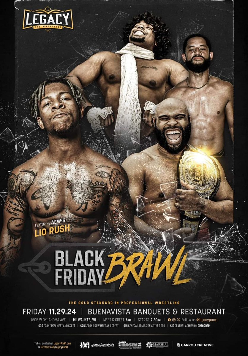 zhendrixbrand's tweet photo. Where to find me the next two weeks: 

Wed 11/27: MIAW (South Milwaukee, WI) 

Fri 11/29: Legacy Pro (Milwaukee, WI) 

Sat 11/30: Open 

Sun 12/1: Open 

Fri 12/6: Open 

Sat 12/7: Open 

Sun 12/8: Open 

#GGRE #countryair #mamasfavorites #prowrestling #takeawhiff https://t.co/52h2C31N6n