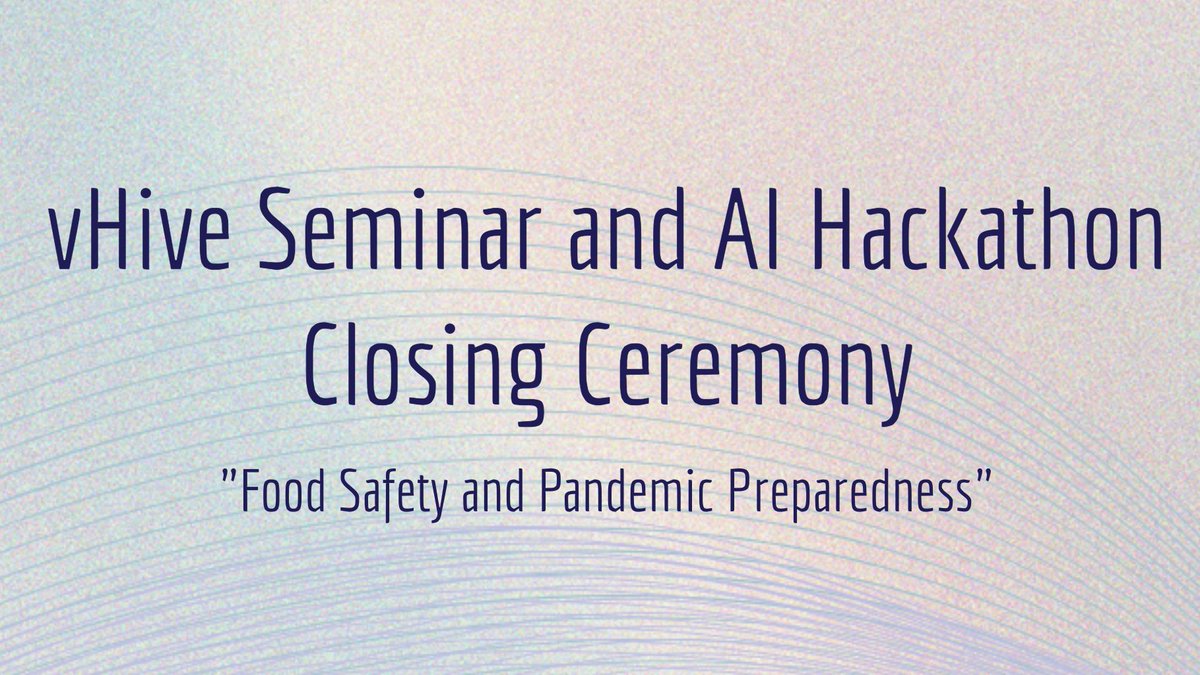 🚨 Only two weeks left to reserve your spot for the vHive Annual Seminar!🚨 

Attend In Person or Online to be a part of the conversation shaping the future of the livestock industry 🐖 🐄

eventbrite.co.uk/e/veterinary-h…