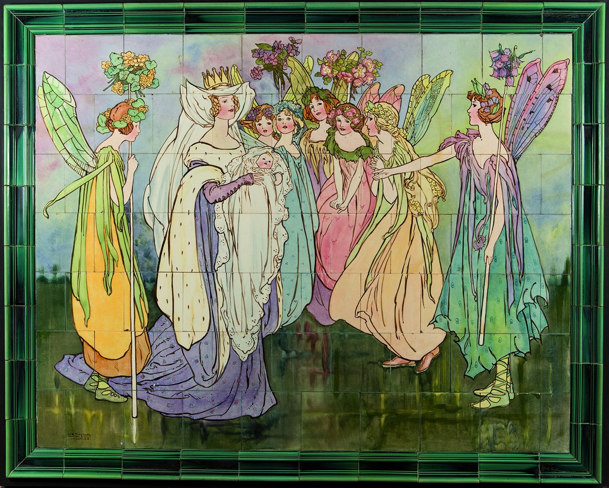 The Ironbridge Gorge Museum Trust (@ironbridgegmt) on Twitter photo This tile picture panel, currently on display in the John Scott Gallery at Jackfield Tile Museum, features fairies at the christening of Sleeping Beauty.
This hand-painted panel came to collector John Scott from a children's hospital ward.
#EYAMythology #EYA <a href="/explorearchives/">Explore Your Archive</a> This tile picture panel, currently on display in the John Scott Gallery at Jackfield Tile Museum, features fairies at the christening of Sleeping Beauty.
This hand-painted panel came to collector John Scott from a children's hospital ward.
#EYAMythology #EYA <a href="/explorearchives/">Explore Your Archive</a>