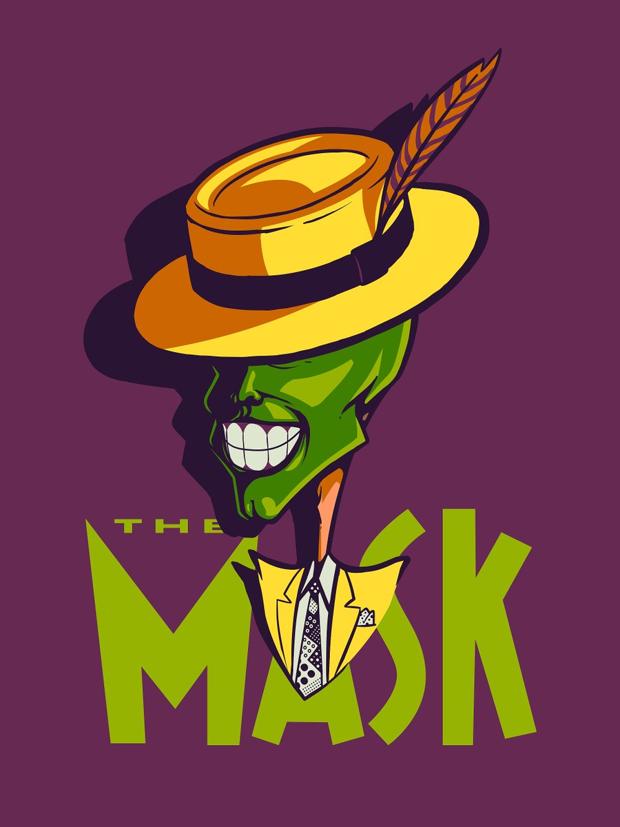 Found this The Mask caricature illustration I made 11 years ago. 🖼️