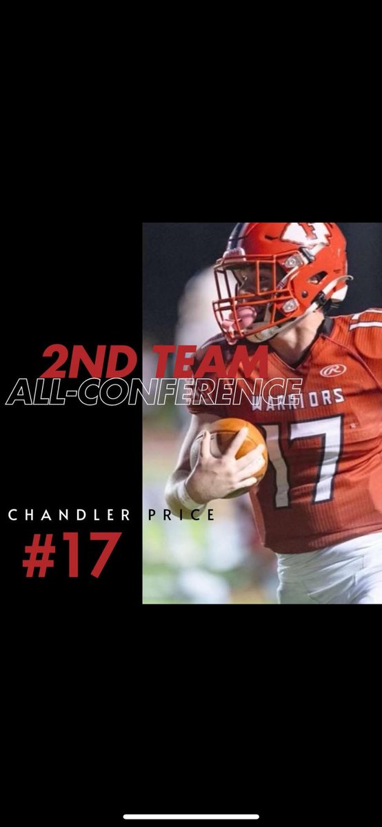 fox_warrior's tweet photo. Congratulations @CPrice2007 
2nd Team All Conference Offensive Athlete https://t.co/Kgvc7B3ld8