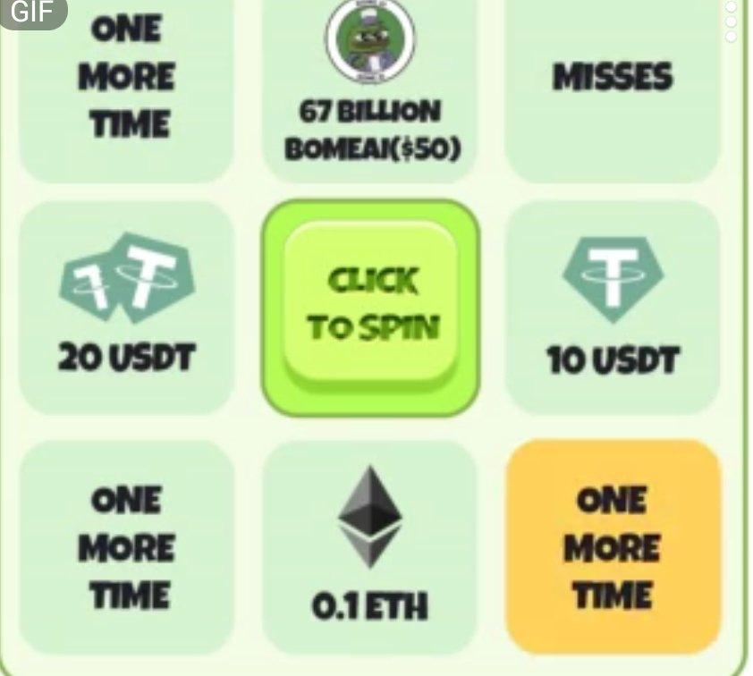 Crypto4bailout's tweet image. If $50 Dollars is not too small for you follow @bomeaix and engage below.
-Log in bomeai.org/airdrop
-Click to spin.
-Invite frens with your link, each one unlocks another spin✨
now it’s your turn to spin the #bomeai wheel🎡
💰$usdt, $eth, and billions of $bomeai up…