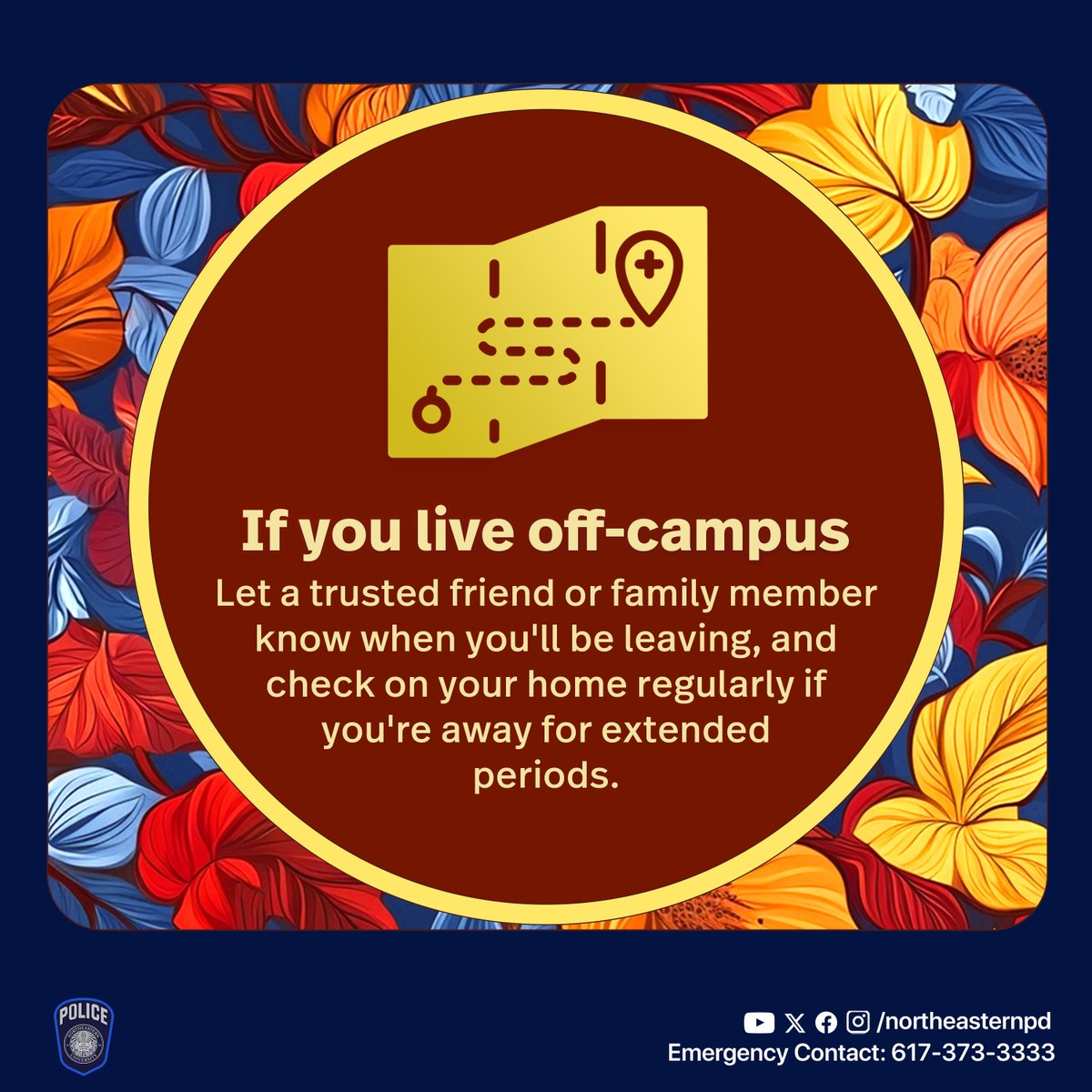 NU Police Department tweet media