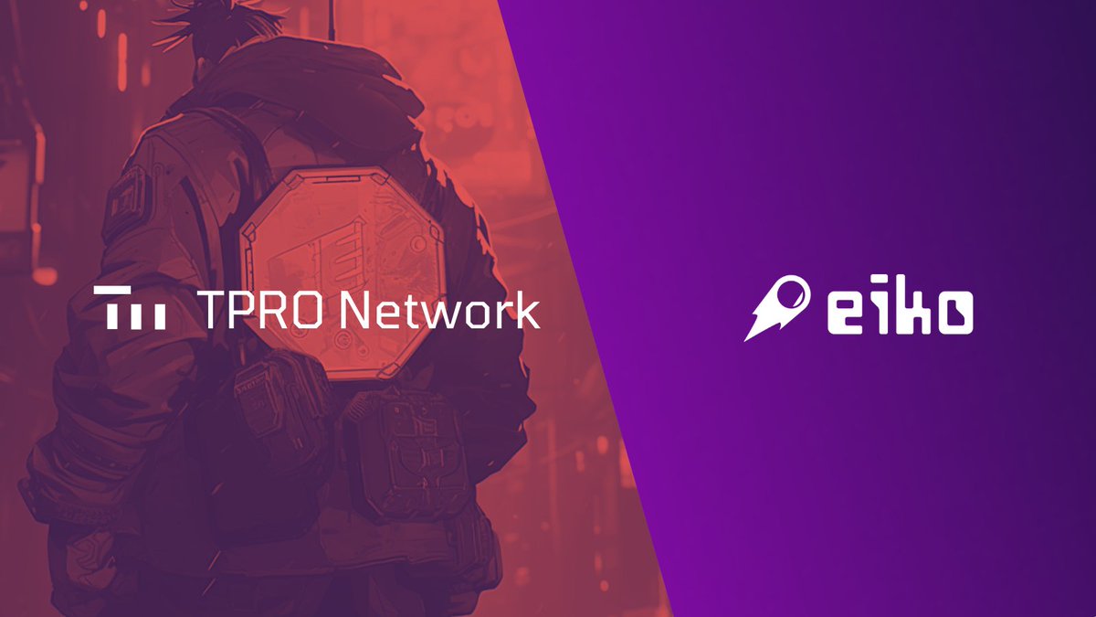 TPRO Network x <a href="/EikoZone/">Eiko AI</a> 🤝

We’re thrilled to announce a strategic #partnership with Eiko, paving the way for real adoption among Web3 users and bringing even more value to our project 🤝

We will be conducting campaigns together aimed at growing the TPRO Community and spreading