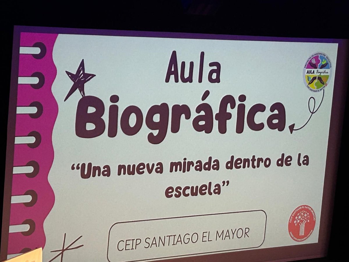santiagomayor12's tweet photo. Hace una semana fuimos invitados a compartir nuestro proyecto recién premiado “Aula Biográfica” como experiencia educativa en el 
I Congreso de Bienestar Emocional y  Promoción de la Salud Mental. GRACIAS #MásQueUnCole #AulaBiográfica @CPRRegionMurcia @inclusivarm @educaciongob https://t.co/bvZ75iognS