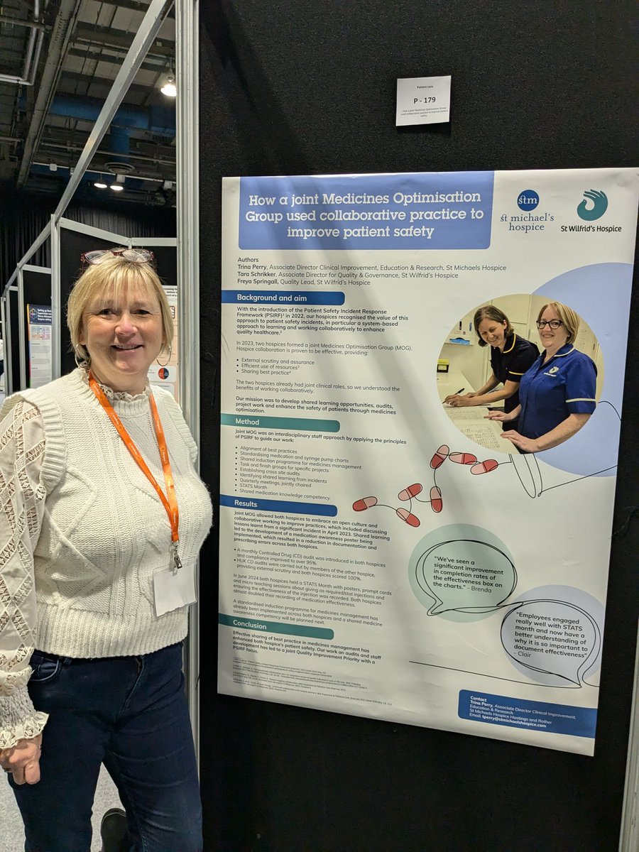 TrinaPerry0910's tweet photo. Proud to be attending @hospiceuk conference 2024 representing @STMHospice with my posters
#HospiceUKConf https://t.co/VPb9PBLs8w