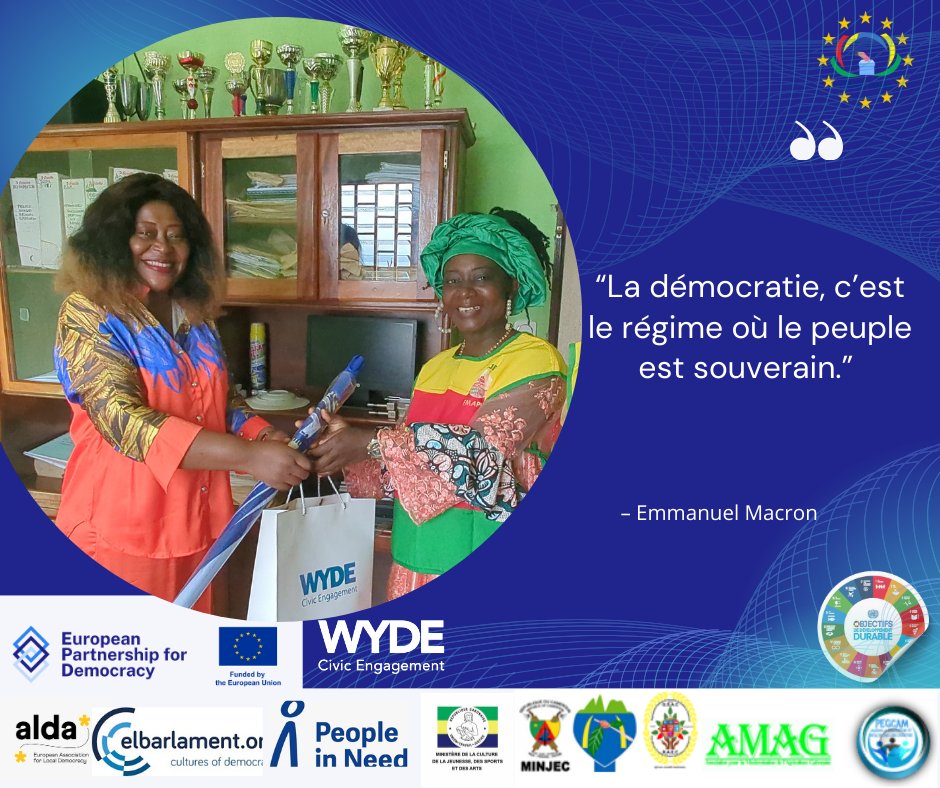 Raec122019's tweet photo. 🌍🌍🇨🇲🇬🇦🇪🇺⚡
#SENSIBILISATION
Débutons une semaine pleine d'engagements.💯
⚡ Mené par
#Wyde
⚡Mis en œuvre par
@elbarlament @people_in_need @ALDAeurope @YouthCohort
⚡ Financé par
@EPDeu
@EU_Commission
🤝En collaboration avec
@pegcam @minjec237 #CAN1 https://t.co/fJwe6MTfdG