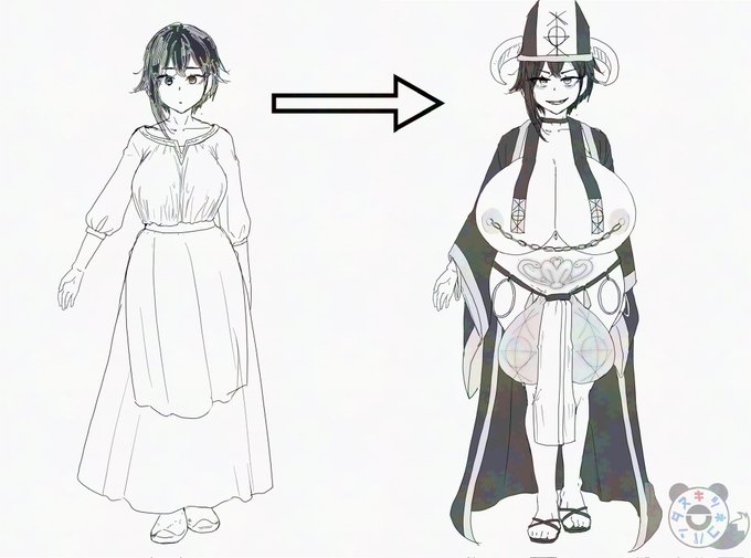 次回作に登場する教祖の末路
元は優しい少女だったが、邪神像に封印された悪魔に魅入られてしまい心も体も変えられてしまう。最後は邪神像を自らの体に取り込み、自分の体だけでなく、信者達の生命も悪魔の体を生み出す為に捧げる。
彼女の心身は体内を暴れる邪悪な力によって肥大化し崩壊していく。 