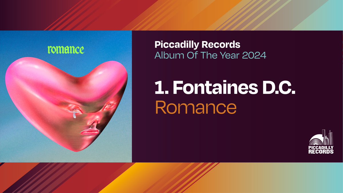 PiccadillyRecs's tweet image. The End Of Year Review Chart is now live!

Congrats @fontainesdublin on taking the AOTY award with the amazing 'Romance'

Top 100 chart here: piccadillyrecords.com/counter/featur…

Booklet is free instore NOW or available online: piccadillyrecords.com/158361/Piccadi…

Booklet design: @markbrownstudio
