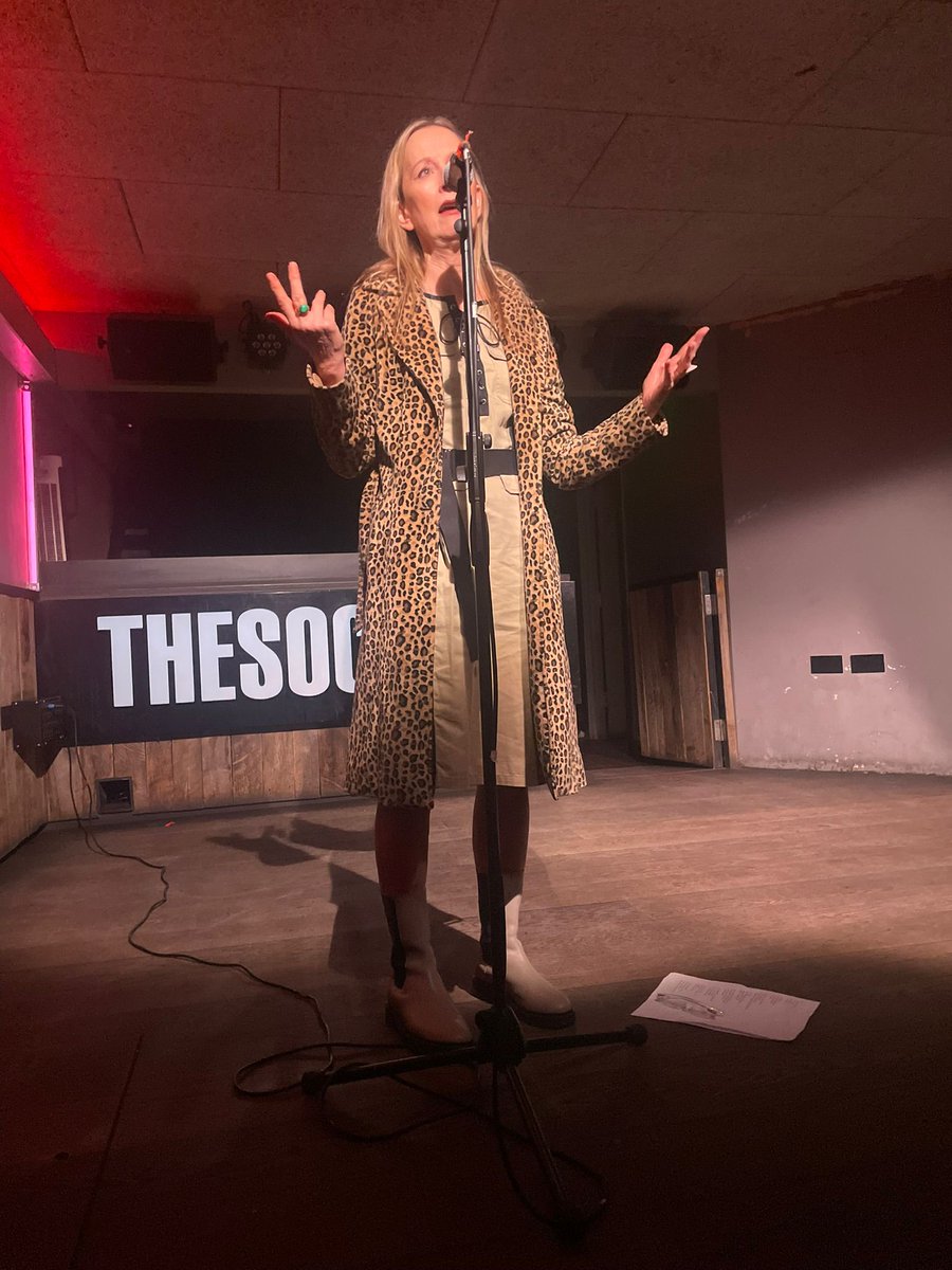 Thanks to <a href="/EllaFrears/">Ella Frears</a> for this pic where I'm channelling some sort of martyr vibe! A great evening of poetry <a href="/thesocial/">The Social</a> for Scarlett Sabet Curates with @scarlettSabet <a href="/TobyCampion/">Toby Campion</a> <a href="/SusannahDickey/">Susannah Dickey</a> <a href="/EllaFrears/">Ella Frears</a> &amp; <a href="/bruceyates/">bruceyates</a> . Brilliantly hosted by Ned Green @FMcMAassociates ! 🙌❤