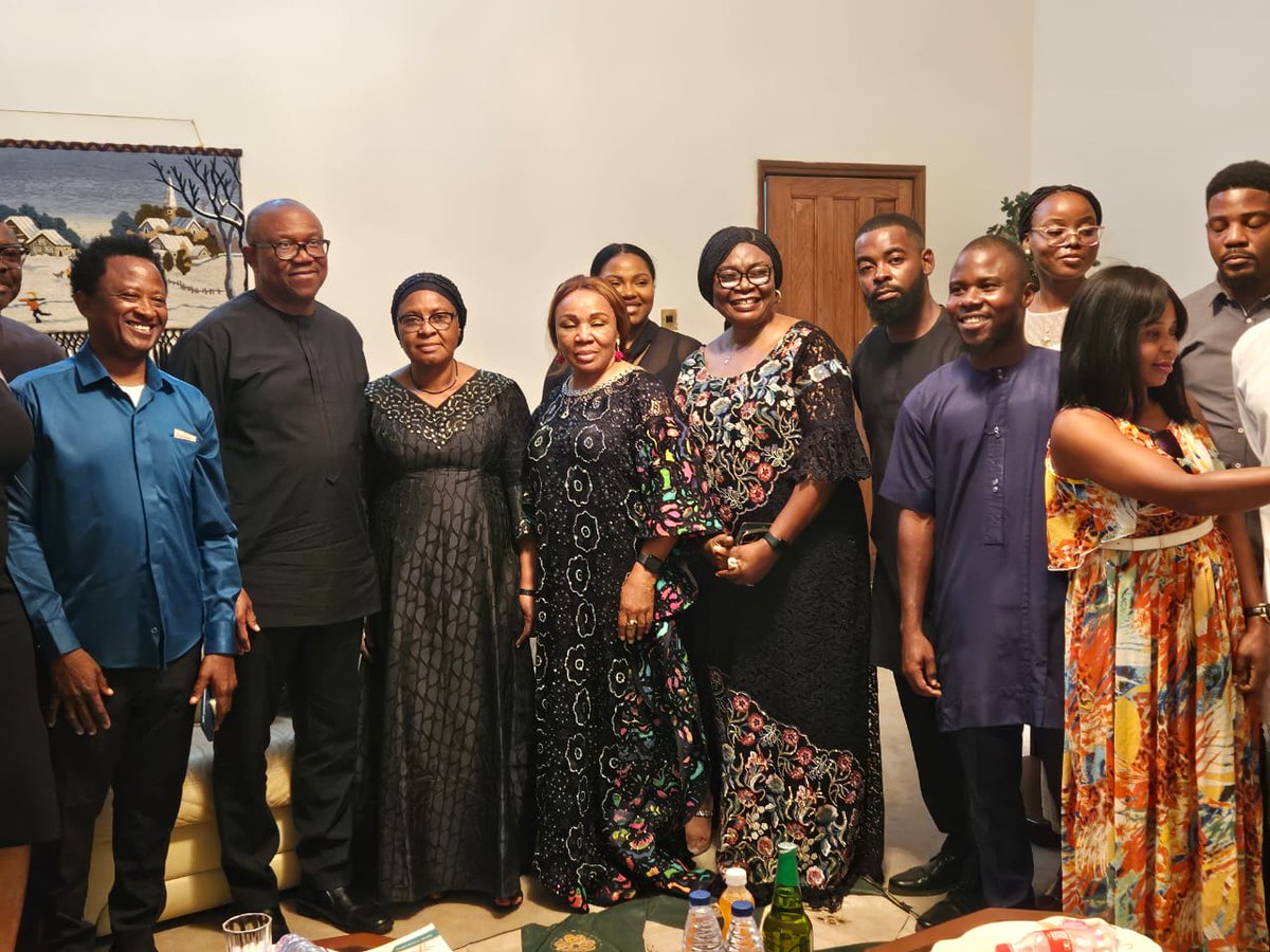 PeterObi's tweet photo. I got into Abuja late on Monday to participate in the funeral Mass of a distinguished and patriotic Nigerian who was a Senate President in the Second Republic, Senator Joseph Wayas.

I extended my sincere condolences to the family of the respected elder statesman. He served the nation at a crucial time when Nigeria's legislative efforts were truly dedicated to the people and focused on our country's growth. 

His legacy as a defender of democracy will continue to guide and inspire generations to come. 

May he rest in peace, and may his family find comfort in this time of grief. -PO