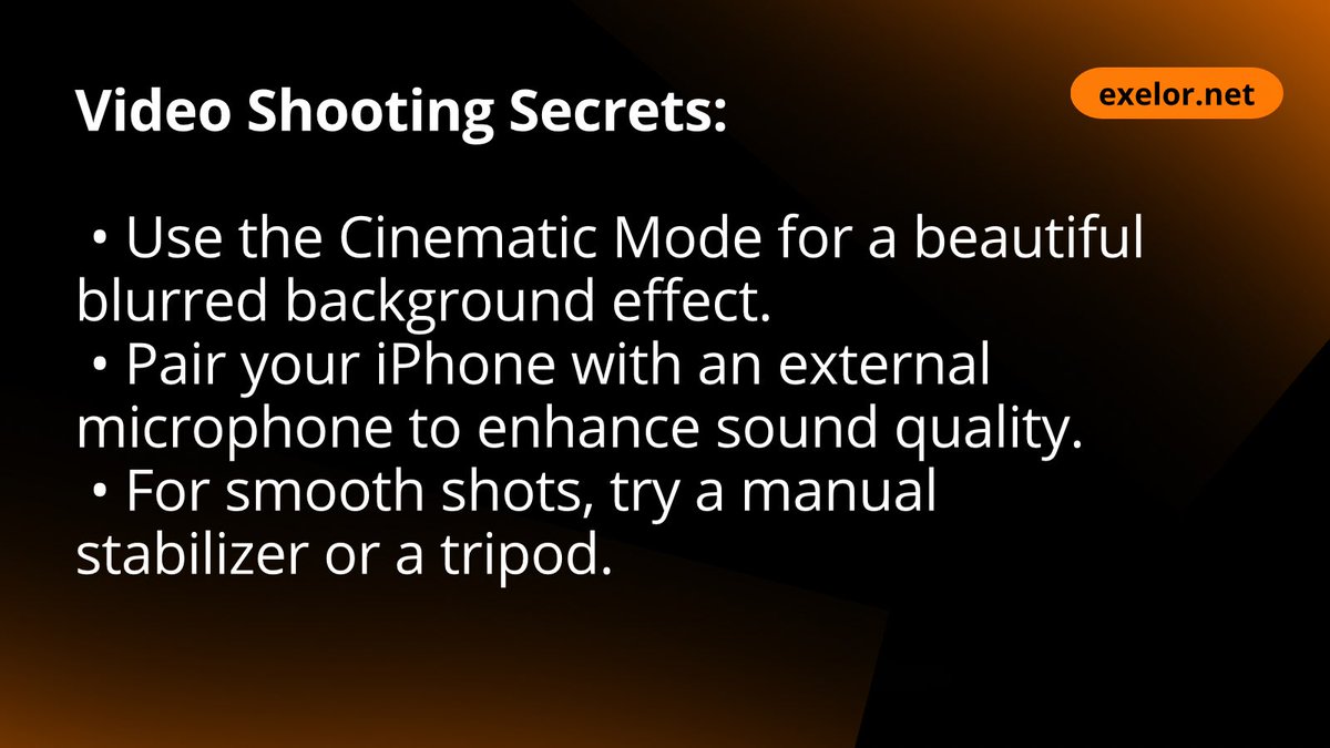 exelordev's tweet photo. 📸 Photography and Videography on iPhone: Unlock the Full Potential of Your Camera!

Your iPhone is a powerful tool for creating professional-quality photos and videos. Want to take your shots and clips to the next level? Here are some tips ⤵️⤵️⤵️ https://t.co/XsdktVwMZ9
