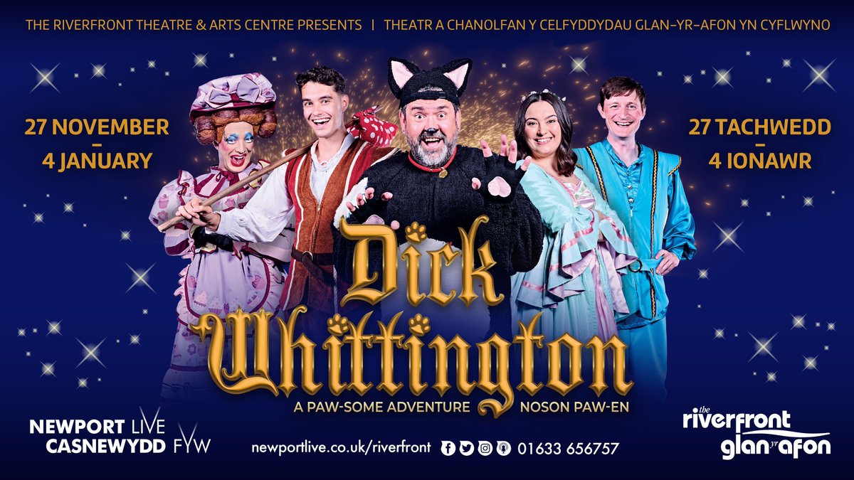 Acting graduate <a href="/JonHoulston/">Jonathan</a> stars in <a href="/RiverfrontArts/">The Riverfront</a>' Panto, Dick Whittington, which starts tonight and runs until 4 January!