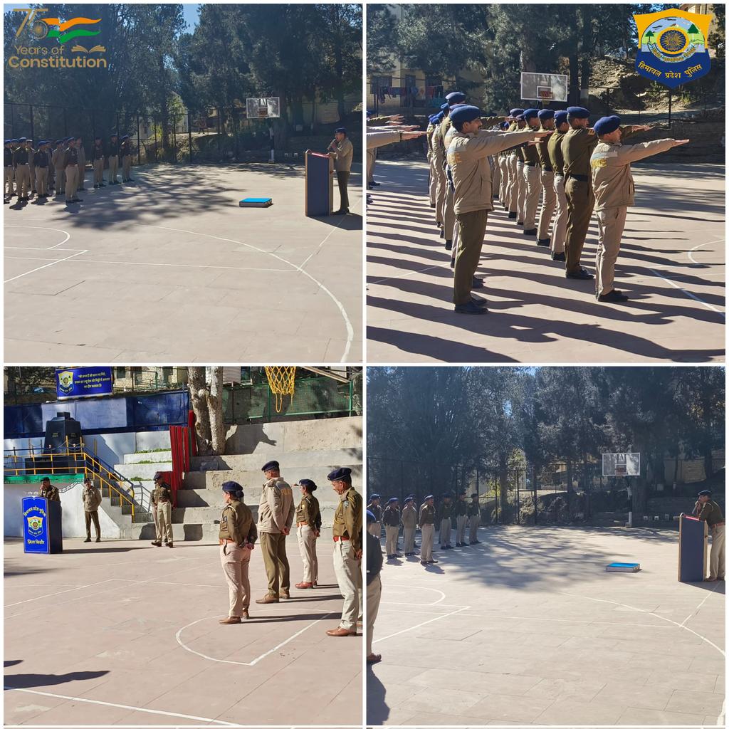 SPKinnaur's tweet photo. संविधान दिवस पर किन्नौर पुलिस ने थानों व लाइन में संविधान की प्रस्तावना पढ़ी और मौलिक अधिकारों व कर्तव्यों पर चर्चा की पुलिस अधीक्षक व SDPO B/N ने रिबा स्कूल में बच्चों को संविधान के महत्व से अवगत कराया। किन्नौर पुलिस नागरिक अधिकारों की रक्षा के लिए प्रतिबद्ध है
#ConstitutionDay https://t.co/K8VQHzDNns