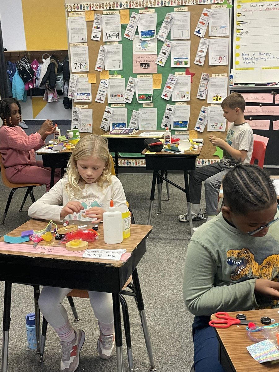 Another year, another round of Creativity Cans with 3rd graders! Always makes my heart happy to see outside the box thinking!@CHUHCanterbury <a href="/CHUHRoxEl/">Roxboro Elementary</a> Thank you, <a href="/FaberCastellUSA/">Faber-Castell USA</a>!